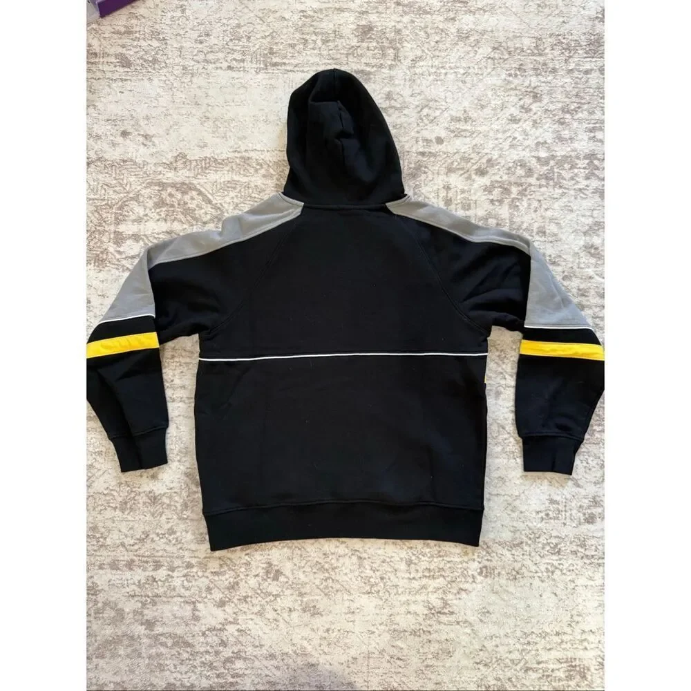 Monster Jam Kids Blackout Embossed Logo Pullover Hoodie Sweatshirt Black Small